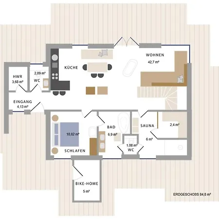 Vakantiehuis Reetdorf Geltinger Birk Kuenstlerkate Sommerregen *